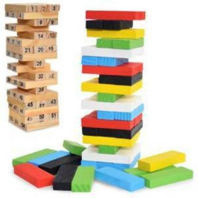 WISS TOY Raw Wood Layered Building Blocks COMBO(Multicolor)