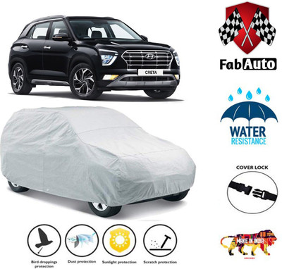 FabAuto Car Cover For Hyundai Creta(Silver)