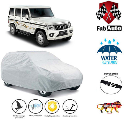 FabAuto Car Cover For Mahindra Bolero(Silver)