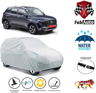 FabAuto Car Cover For Hyundai Venue(Silver)