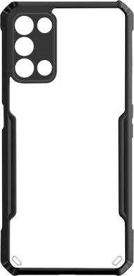 Casotec Back Cover for Oppo A53s 5G Air Cushion Case(Black, Shock Proof, Pack of: 1)