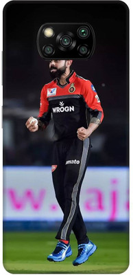 UMPRINT Back Cover for Poco X3 Pro/MZB08T6IN Virat kohali, Indian Cricketers Printed Back Cover(Multicolor, Hard Case, Pack of: 1)