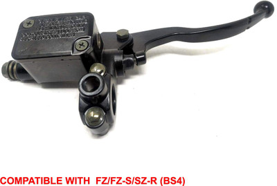DESIKARTZ Right Side Handle BAR, Front Disc Brake Master Cylinder Assembly, Lever Assembly, Yock Assembly Compatible with Yamaha FZ/fz-s/sz-r BS4 Brake Clutch Lever For Yamaha FZ(BLACK)