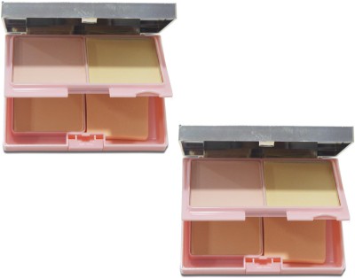 YAWI NEW AND PROFESSIONAL MULTI SHADES 3 IN 1 COMPACT FOR GIRLS AND WOMEN Compact(NATURAL, LIGHT IVORY, BEIGE, 60 g)