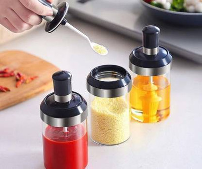 VNG Glass Pickle Jar  - 150 ml(White)