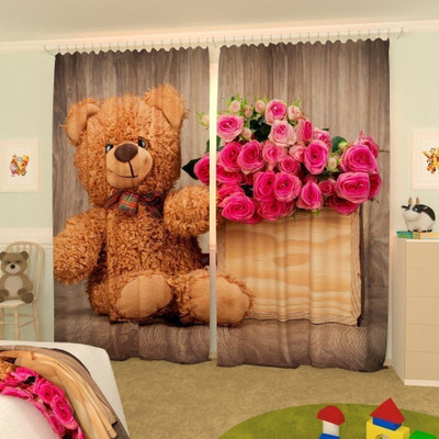 Tample Fab 274 cm (9 ft) Long Door Polyester Room Darkening Curtain (Pack Of 2)(Musturds Yellew, Floral)