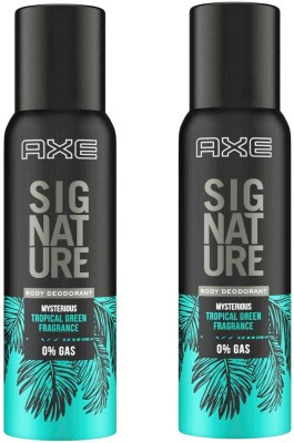AXE Signature Mysterious Body Deodorant 2X122ml Deodorant Spray  -  For Men(244 ml, Pack of 2)