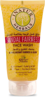 41% OFF on INATUR Sandal Fairness Face Wash(150 ml) 41% OFF on INATUR Sandal Fairness Face Wash(150 ml)