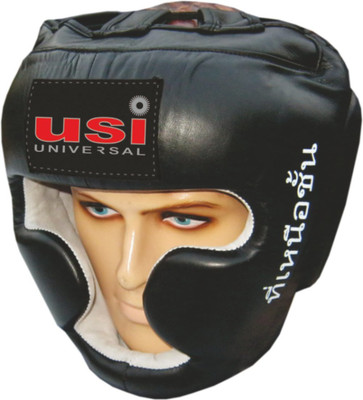 USI UNIVERSAL Head Guard Competition (8002) Boxing Head Guard(Black)