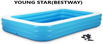 YOUNG STAR PREMIUM QUALITY HEAVY DUTY JUMBO PREMIUM 10 FEETS LENGTH AND 6 FEETS WIDTH ,3 LAYERS FULL FAMILY SIZE RECTANGULAR WATER BATH SWIMMING POOL WITH DRAINAGE VALVE AT BOTTOM FOR KIDS AND ADULTS . BEST SELLER ,PEOPLE CHOICE 10FEETS JUMBO FAMILY WATER SWIMMING POOL FOR ALL AGE GROUP FAMILY MEMBE