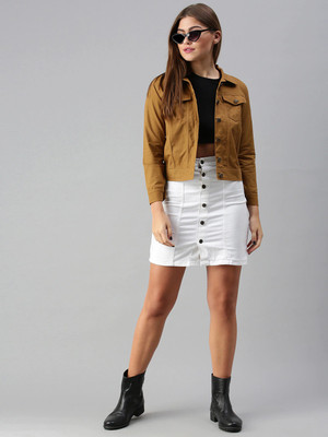 VOXATI Full Sleeve Washed Women Denim Jacket