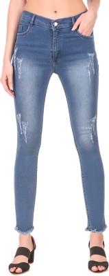 BOTUMQUTE Slim Women Blue Jeans