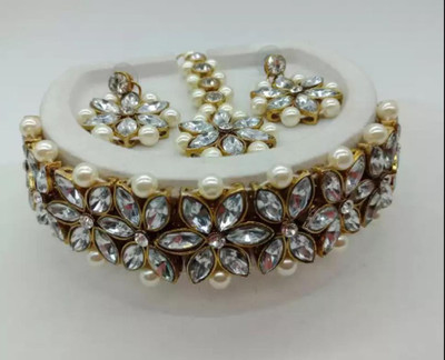shivay Alloy Gold, White Jewellery Set(Pack of 1)
