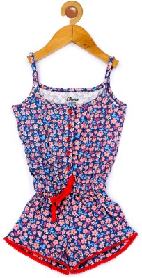 ICABLE Floral Print Girls Jumpsuit