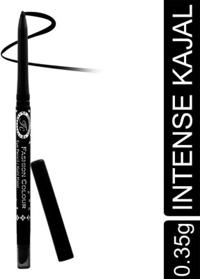 FASHION COLOUR INTENSE BLACK KAJAL WITH SMUDGER(BLACK, 0.35 g)