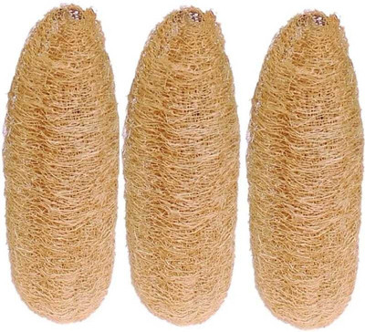 Dreamscart Loofah(Pack of 3, Brown)
