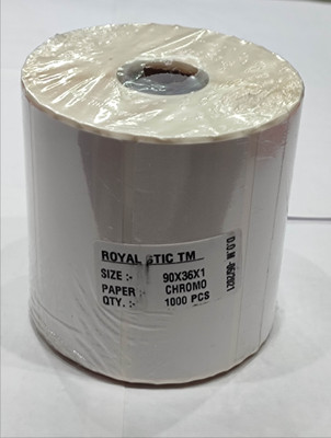 ROYAL STIC Barcode Labels Self Adhesive Paper Label(White)