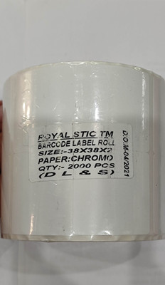 ROYAL STIC Barcode Labels Self Adhesive Paper Label(White)