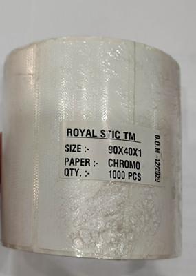 ROYAL STIC Barcode Labels Self Adhesive Paper Label(White)