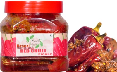 Natural Diet Premium Quality Homemade Stuffed Banarasi Red Chilli Pickle Traditional Banarasi Flavor Tasty & Spicy Natural Stuffed Banarasi Red Chilli Pickle (Real Taste of Banarsi Pickle) 500gm Red Chilli Pickle(500 g)