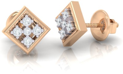 Diamtrendz Jewels Rose Gold 14kt Diamond Stud Earring