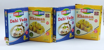 AMPM Instant Dahi Vada/Bhalla and Khaman Dhokla Ready mix Pack of 4 800 g(Pack of 4)