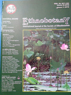 Ethnobotany International Journal Of The Society Of Ethnobotanists(Hardcover, Dr. D.K. Singh)