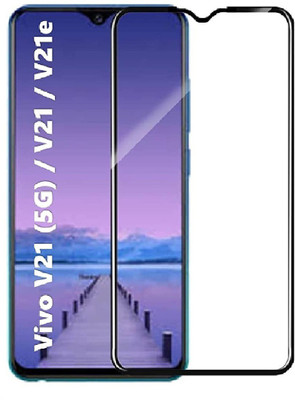 SMARTCASE Edge To Edge Tempered Glass for ViVO V21e, ViVO V21e 5G(Pack of 1)