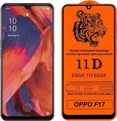 kentop Edge To Edge Tempered Glass for Oppo F15(Pack of 1)