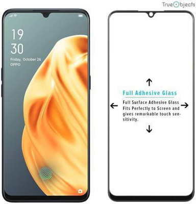 kentop Edge To Edge Tempered Glass for Oppo A73 + CPH2099(Pack of 1)