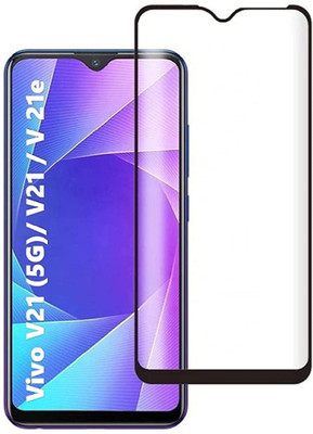 SMARTCASE Edge To Edge Tempered Glass for ViVO V21e, ViVO V21e 5G(Pack of 1)