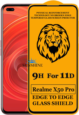 SUNSHINE Edge To Edge Tempered Glass for Realme X50 Pro(Pack of 1)