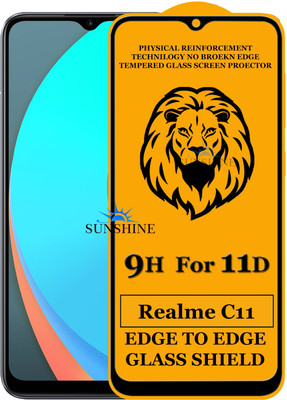 SUNSHINE Edge To Edge Tempered Glass for Realme C11(Pack of 1)