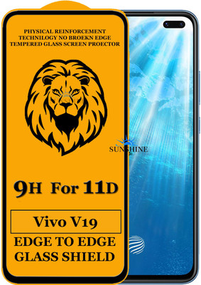 SUNSHINE Edge To Edge Tempered Glass for Vivo V19(Pack of 1)