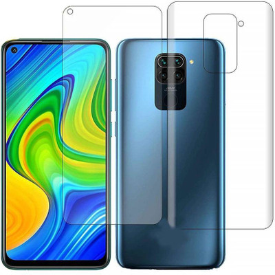 TevarSmart Front and Back Tempered Glass for Redmi Note 9(Pack of 2)