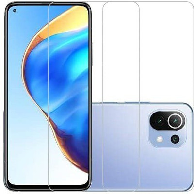 Bodoma Tempered Glass Guard for Mi 11 Lite pack of 2(Pack of 2)