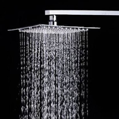 Prestige Ultra Slim Stainless Steel 8 Inch x 8 Inch Square Rain Shower Head with 18inch Arm Shower Head