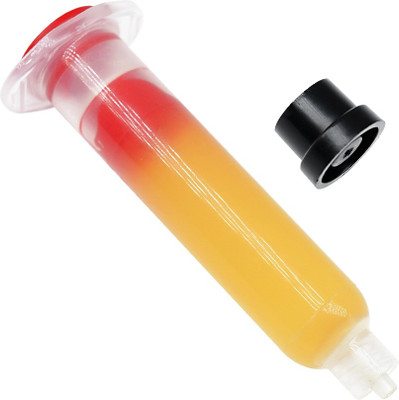 KARSYN 4Pcs.10CC SYRINGE BGA SMD SOLDER SOLDERING PASTE FLUX GREASE RMA 223 0 W Simple(Pointed Tip)