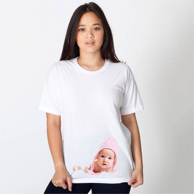 HamsaMART.com Printed Women Round Neck White T-Shirt