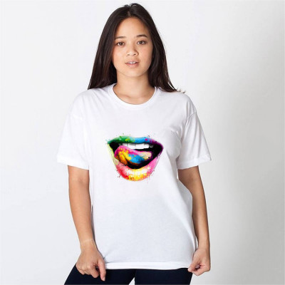 HamsaMART.com Printed Women Round Neck White T-Shirt