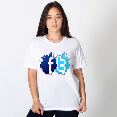 HamsaMART.com Printed Women Round Neck White T-Shirt