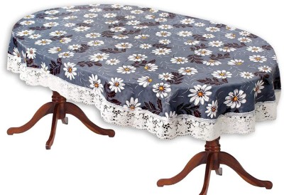 Casanest Floral 6 Seater Table Cover(Blue, PVC)