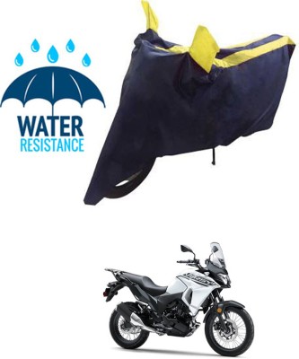 RONISH Waterproof Two Wheeler Cover for Kawasaki(Versys-X 300, Blue, Yellow)