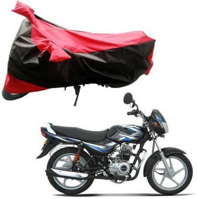WONAK Waterproof Two Wheeler Cover for Bajaj(CT100, Red)