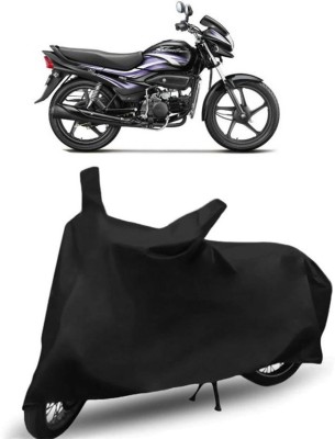 Mdstar Waterproof Two Wheeler Cover for Hero(Super Splendor, Black)