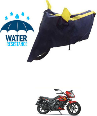 RONISH Waterproof Two Wheeler Cover for TVS(Flame SR125, Blue, Yellow)