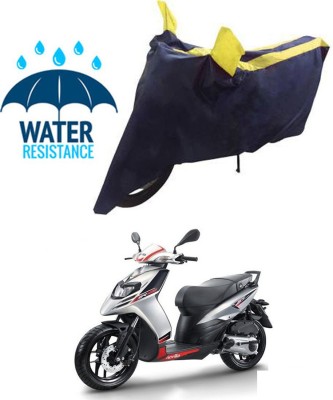 RONISH Waterproof Two Wheeler Cover for Aprilia(SR 125, Blue, Yellow)