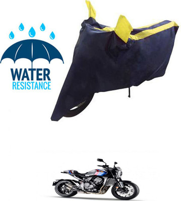 RONISH Waterproof Two Wheeler Cover for Honda(CB1000R Plus, Blue, Yellow)