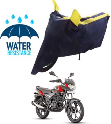 RONISH Waterproof Two Wheeler Cover for Bajaj(Discover 110, Blue, Yellow)