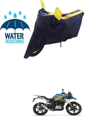 RONISH Waterproof Two Wheeler Cover for BMW(G 310 GS, Blue, Yellow)